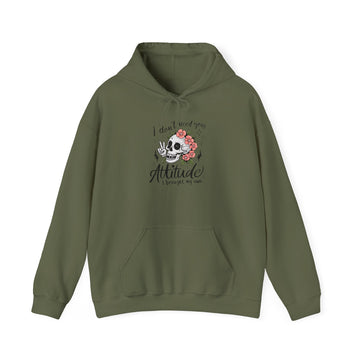 Floral Attitude Hooded Sweatshirt for Casual Vibes