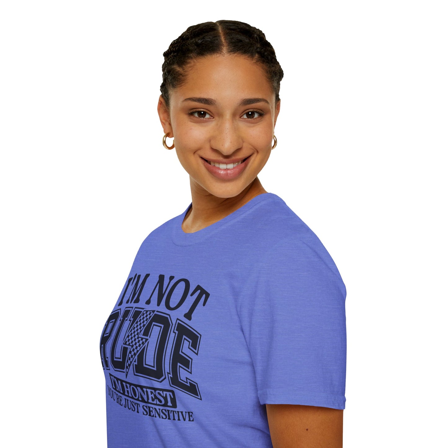 I'm Not Rude Unisex Softstyle T-Shirt – Honest Statement Tee for Fun Encounters