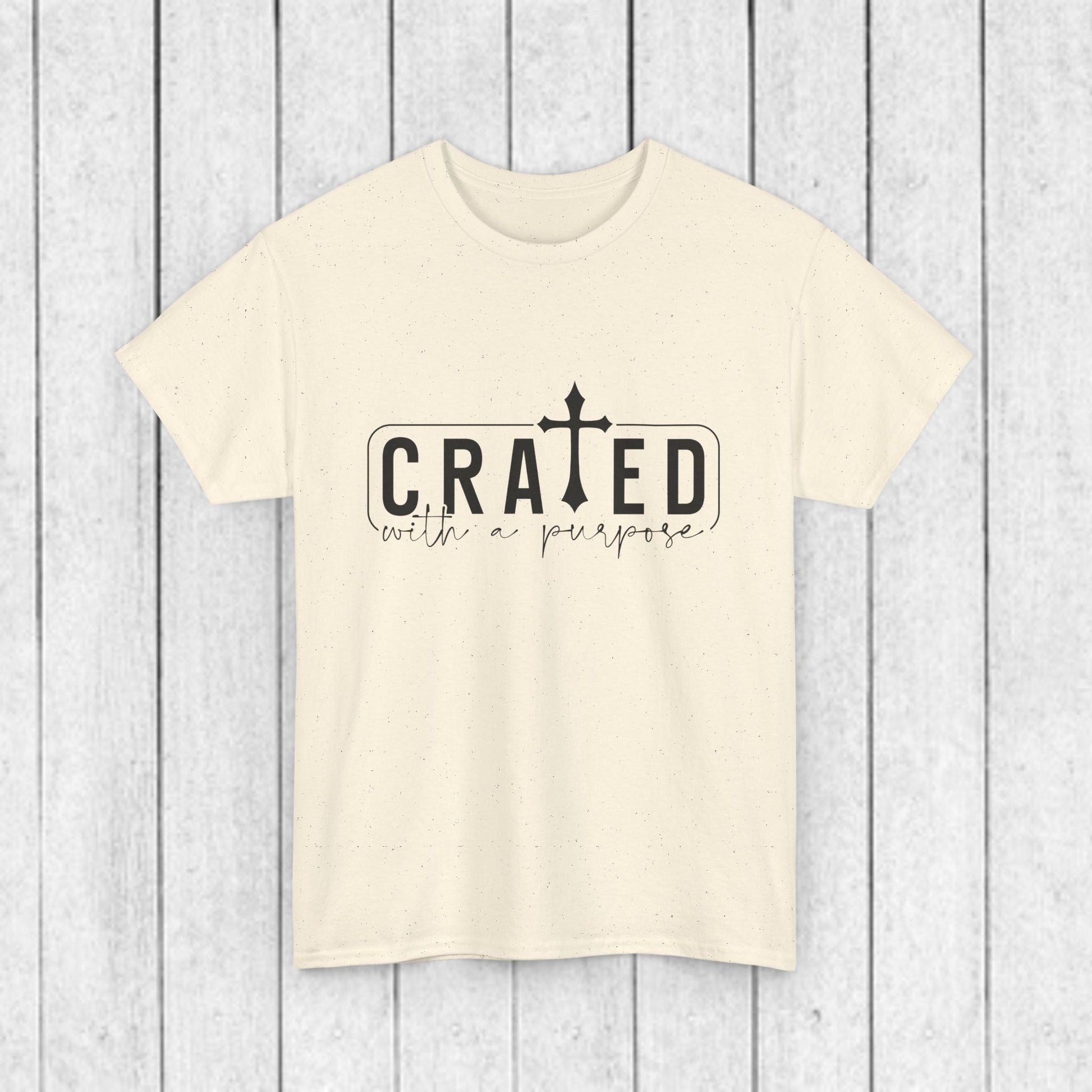 Unisex Heavy Cotton Tee - Grated with a Purpose Graphic Tee - GULLYDESIGN
