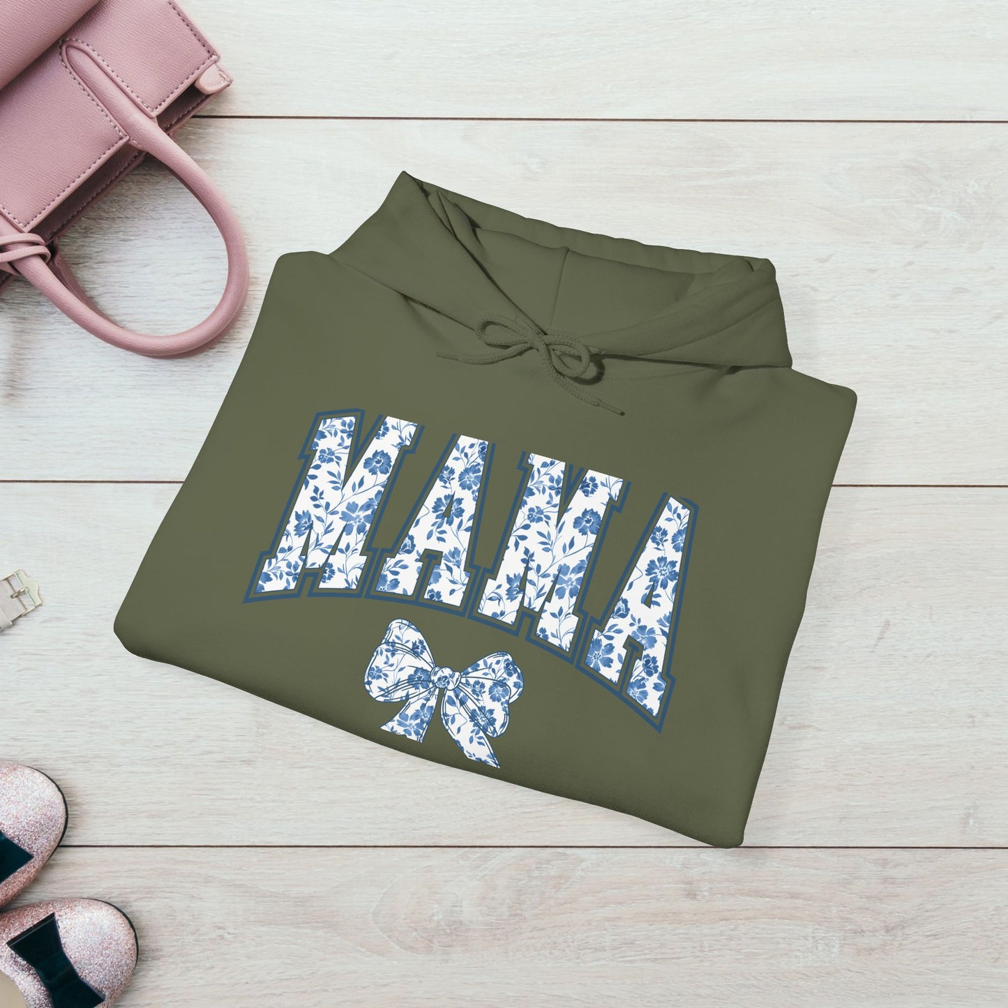 Floral Mama Hoodie - Comfortable Unisex Heavy Blend Sweatshirt for Moms