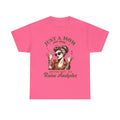 Just a Mom Heavy Cotton Tee - Funny Mom Shirt - GULLYDESIGN