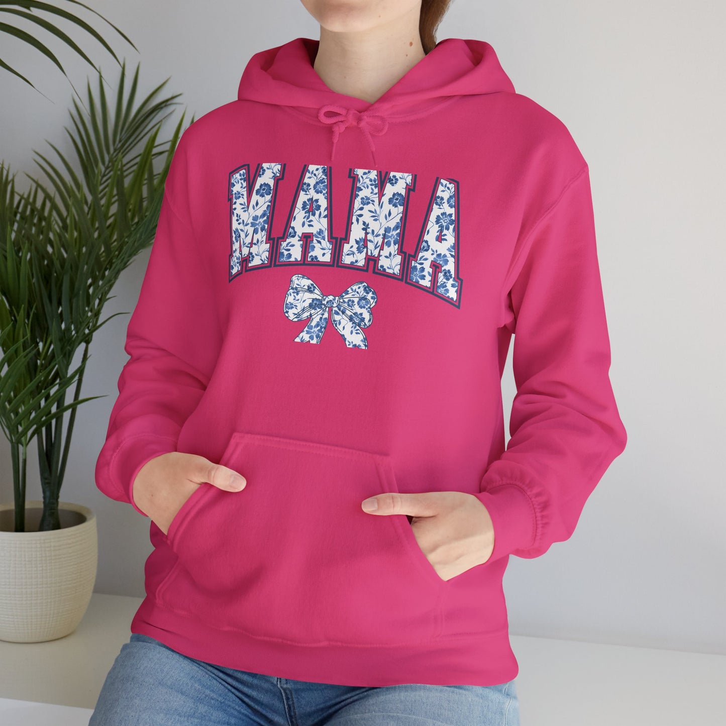 Floral Mama Hoodie - Comfortable Unisex Heavy Blend Sweatshirt for Moms