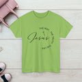Faith-Inspired Unisex Heavy Cotton Tee - 'The Way, The Truth, The Life' - GULLYDESIGN