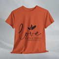 Love Never Fails Unisex Heavy Cotton Tee - Inspirational Christian T-Shirt - GULLYDESIGN