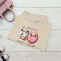 Cute Coffee & Donut Hoodie - You're the Coffee to My Donut Sweatshirt - GULLYDESIGN
