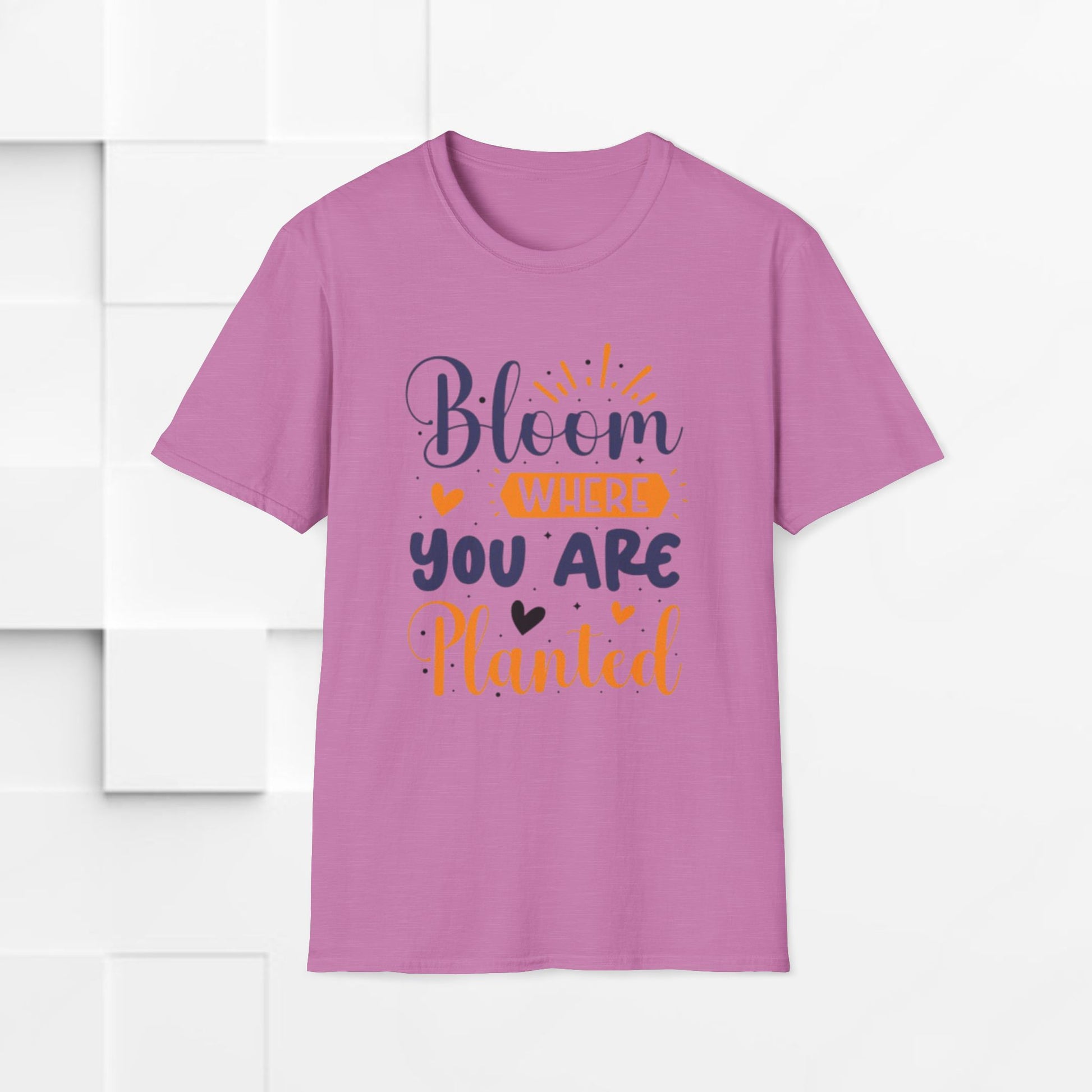 Inspirational Bloom T-Shirt - "Bloom Where You Are Planted" - GULLYDESIGN