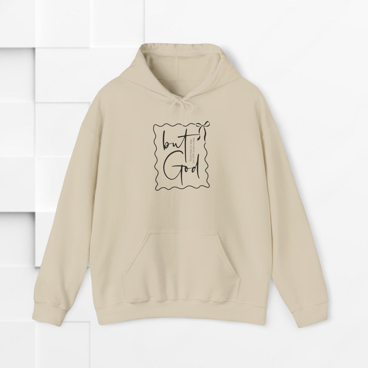 Inspirational Unisex Heavy Blend Hoodie - "but God" Design