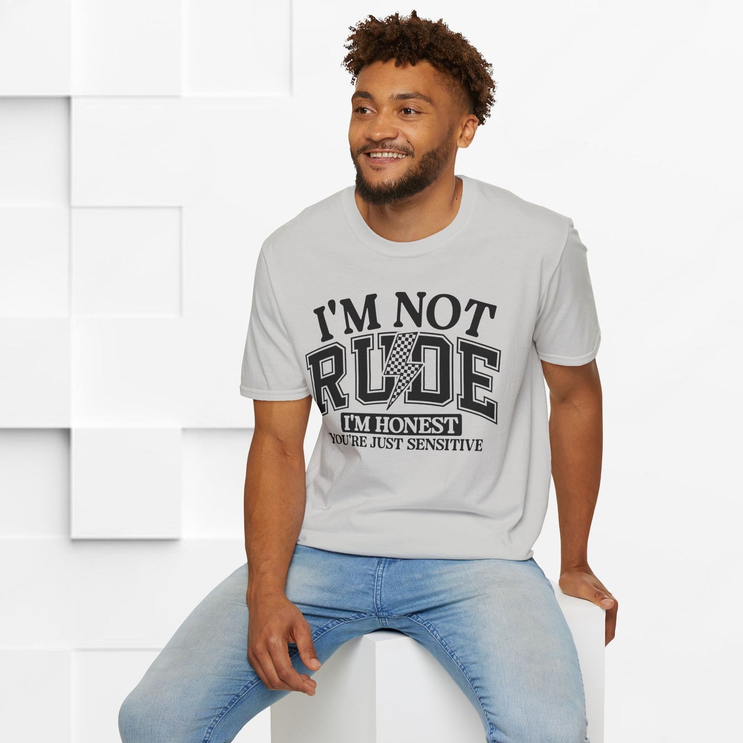 I'm Not Rude Unisex Softstyle T-Shirt – Honest Statement Tee for Fun Encounters