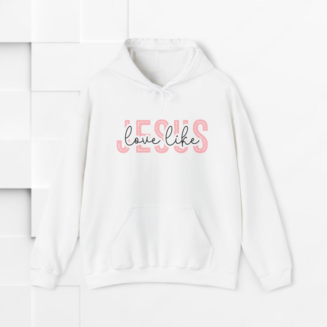 Inspirational Jesus Sweatshirt – Unisex Heavy Blend™ Hoodie with 'Love Like' Design