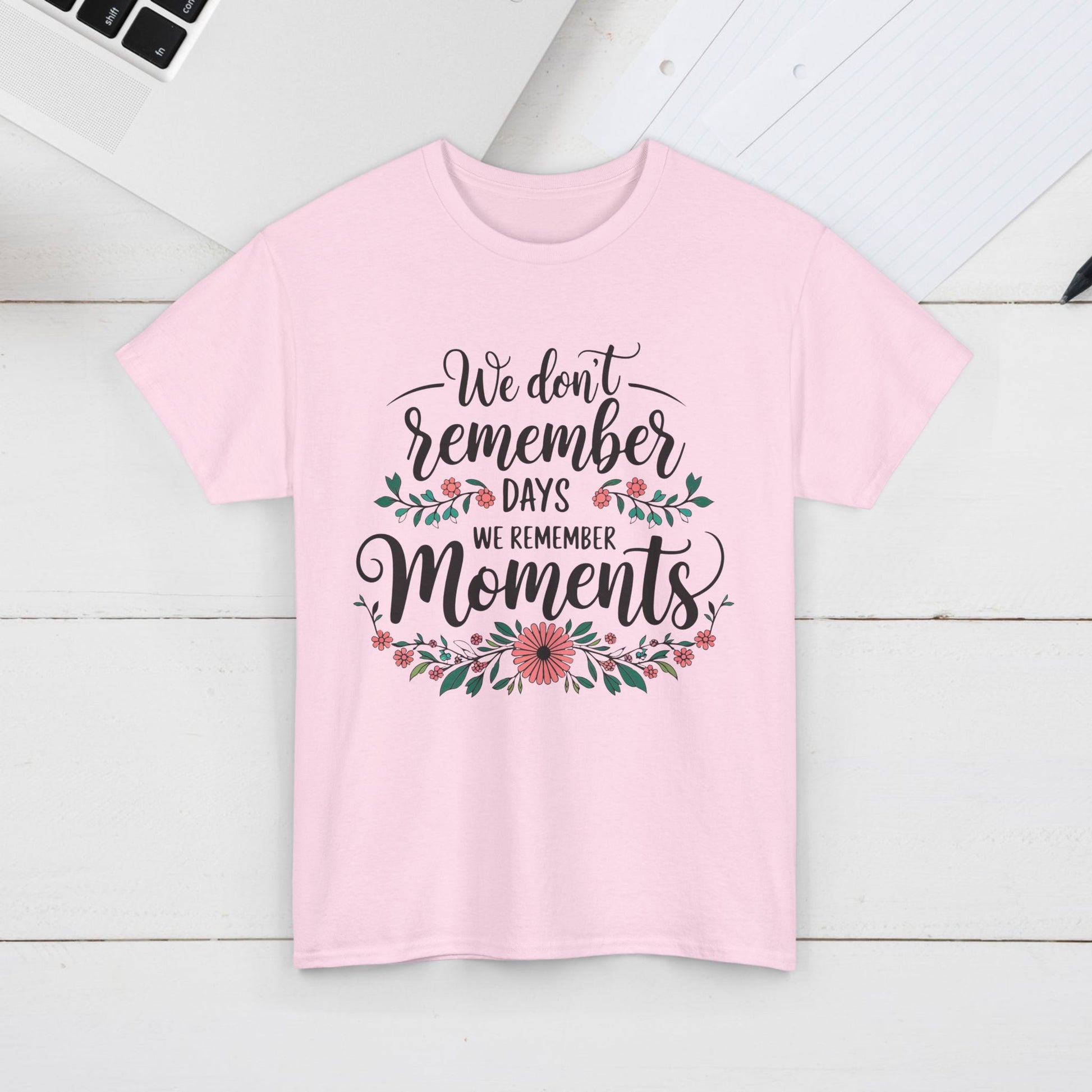 Moments Remembrance Unisex Heavy Cotton Tee - Inspirational Graphic Shirt - GULLYDESIGN