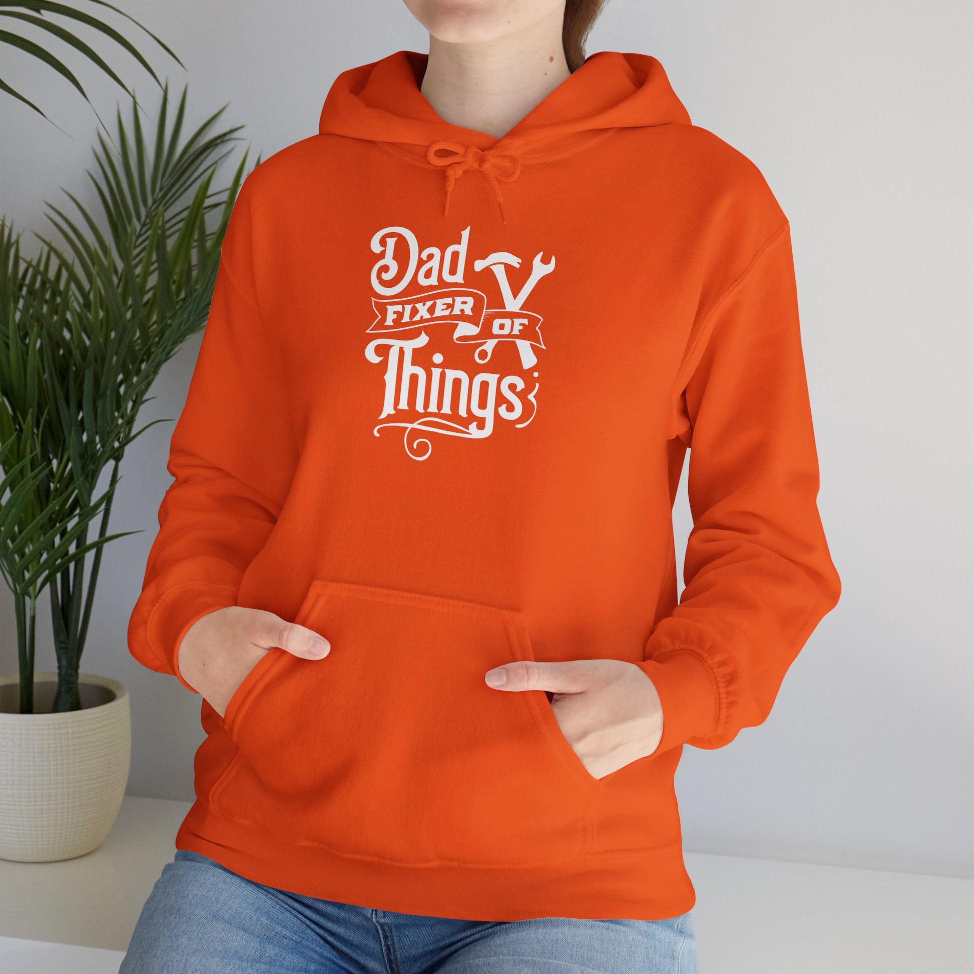 Dad Fixer Of Things Hooded Sweatshirt  - Unisex Heavy Blend™ - GULLYDESIGN