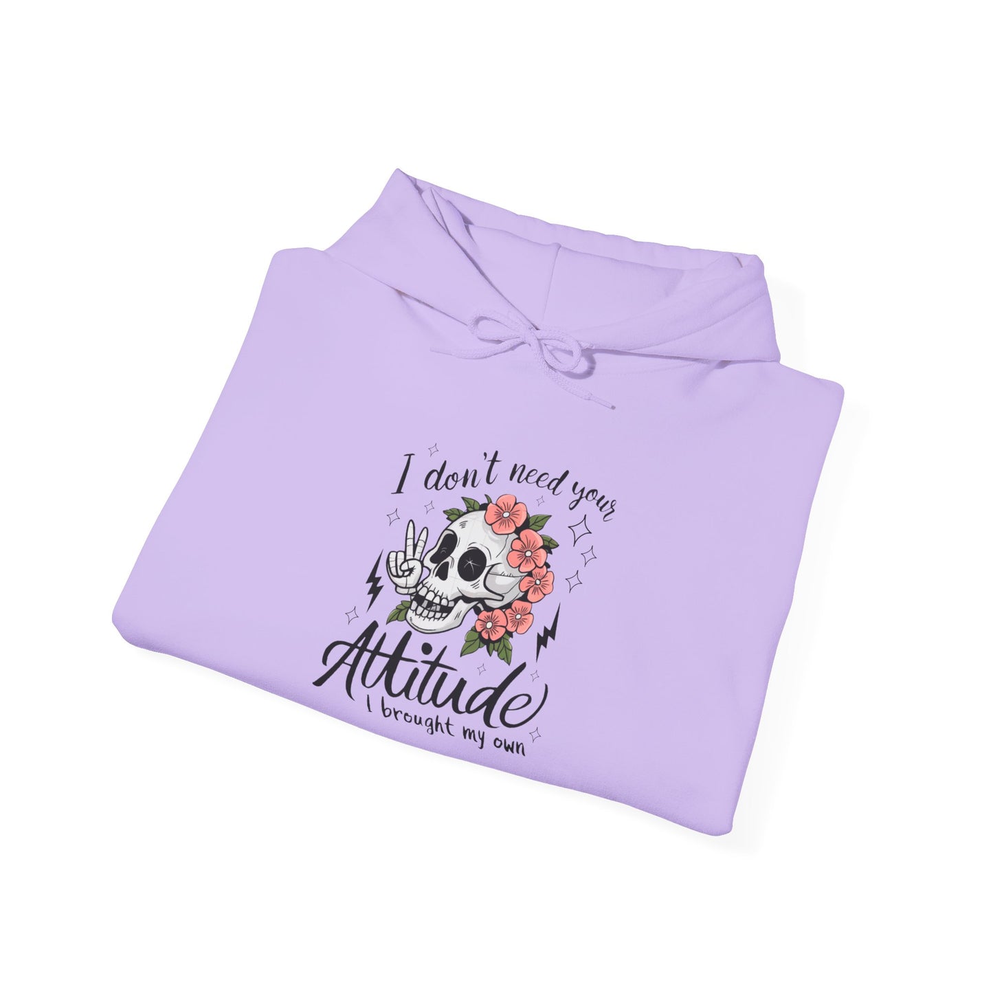 Floral Attitude Hooded Sweatshirt for Casual Vibes