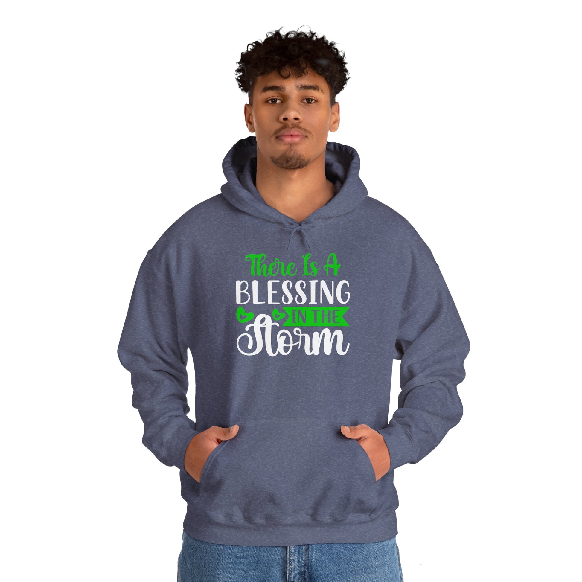 Blessing in the Storm Hoodie | Unisex Heavy Blend Sweatshirt for Comfort and Style - GULLYDESIGN