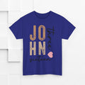 Personalized Unisex Heavy Cotton Tee - Custom Name & Age Design - GULLYDESIGN