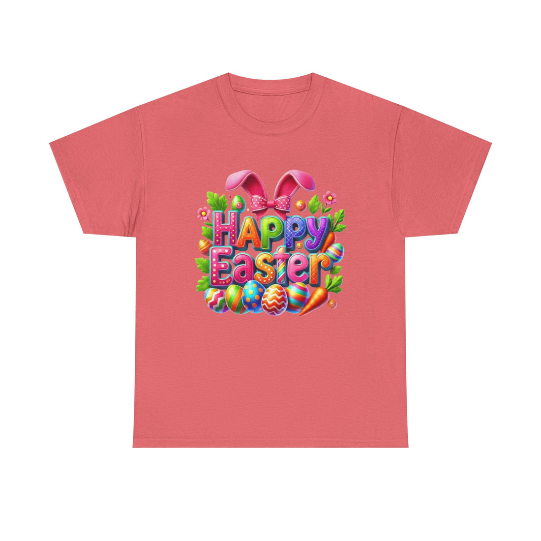 Happy Easter Unisex Heavy Cotton Tee - Fun & Festive Spring Shirt - GULLYDESIGN