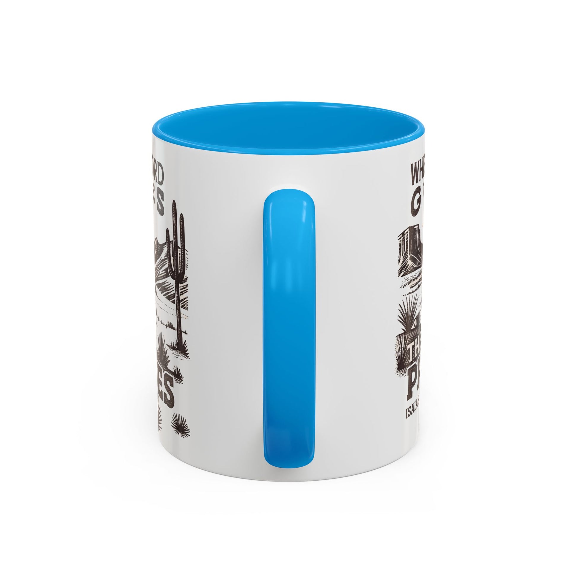 Inspirational Desert Scene Mug - 11oz & 15oz Colorful Coffee Cup for Faith & Encouragement - GULLYDESIGN