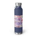 Inspirational Copper Insulated Water Bottle - 22oz - Motivational Quotes & Colorful Design - GULLYDESIGN