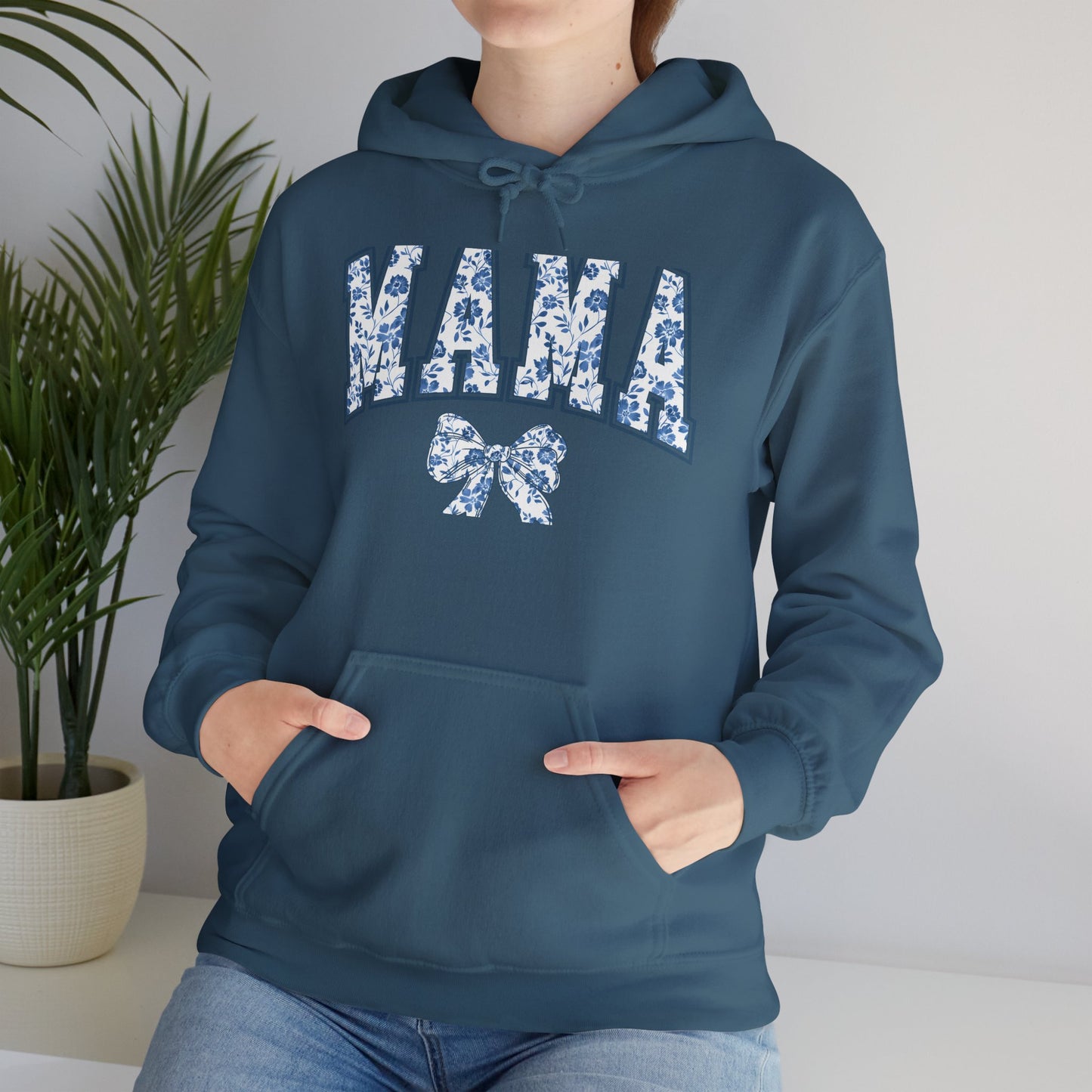 Floral Mama Hoodie - Comfortable Unisex Heavy Blend Sweatshirt for Moms