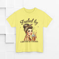 Fueled by Coffee & Chaos Unisex Tee - Fun Graphic Shirt for Coffee Lovers - GULLYDESIGN