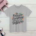 Empowering Women's Quote Unisex Heavy Cotton Tee - 'She Overcame Everything' - GULLYDESIGN