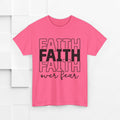 Faith Over Fear Unisex Heavy Cotton Tee - Inspirational T-Shirt - GULLYDESIGN