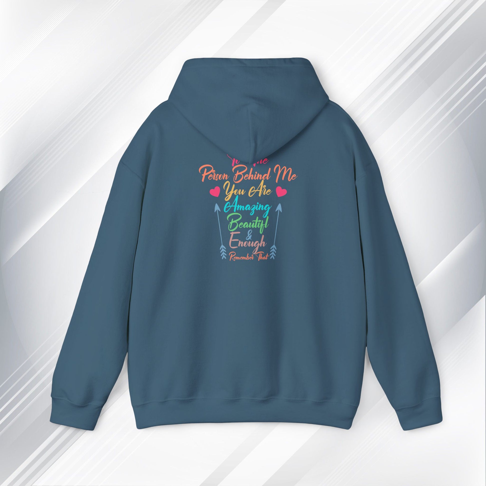 Inspirational Unisex Hoodie - 'You Are Enough' Motivational Sweatshirt for Self-Love & Positivity - GULLYDESIGN