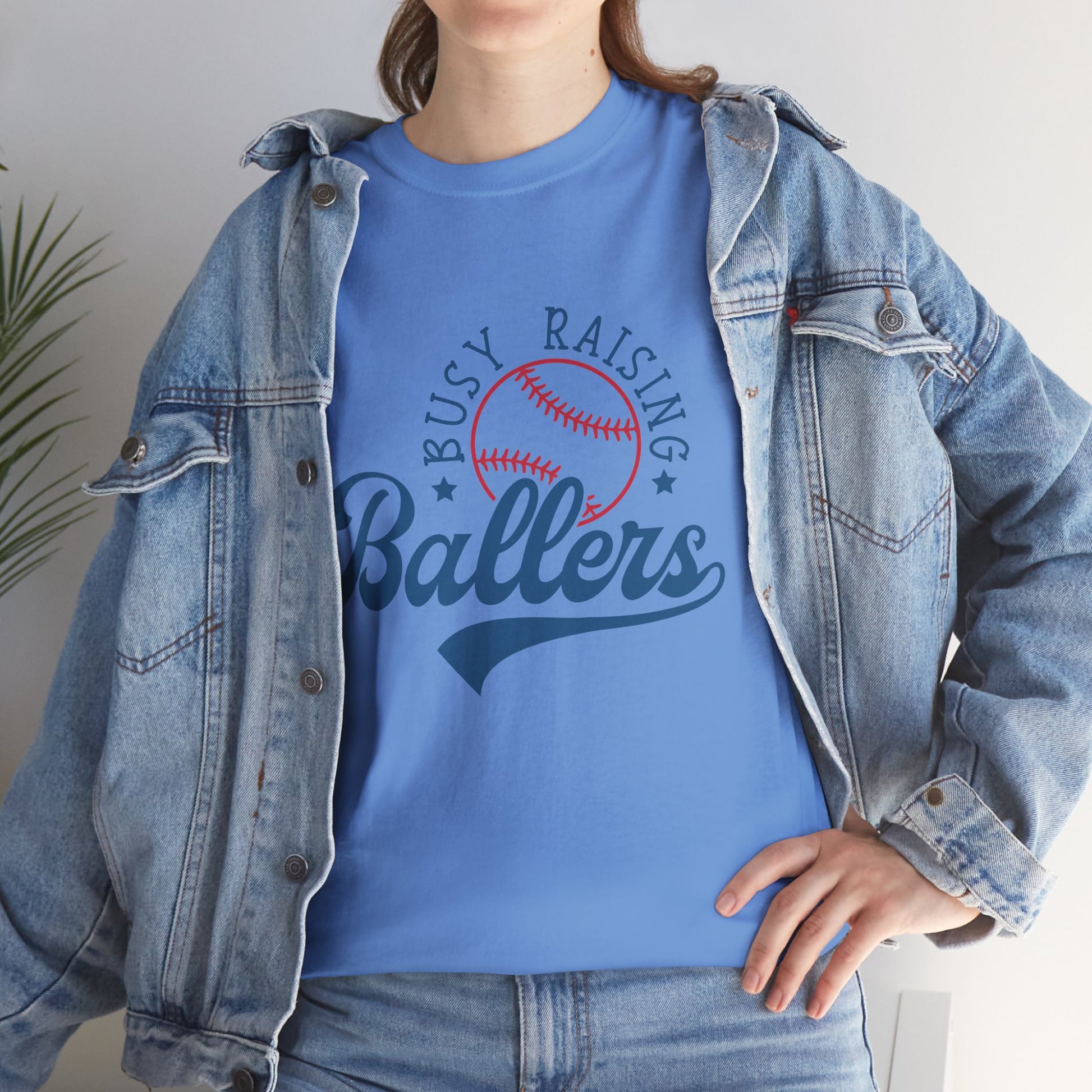 Busy Raising Ballers Unisex Heavy Cotton Tee - GULLYDESIGN
