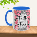 Colorful Floral Faith Mugs - Inspirational Coffee Cups for Home & Gifts - GULLYDESIGN