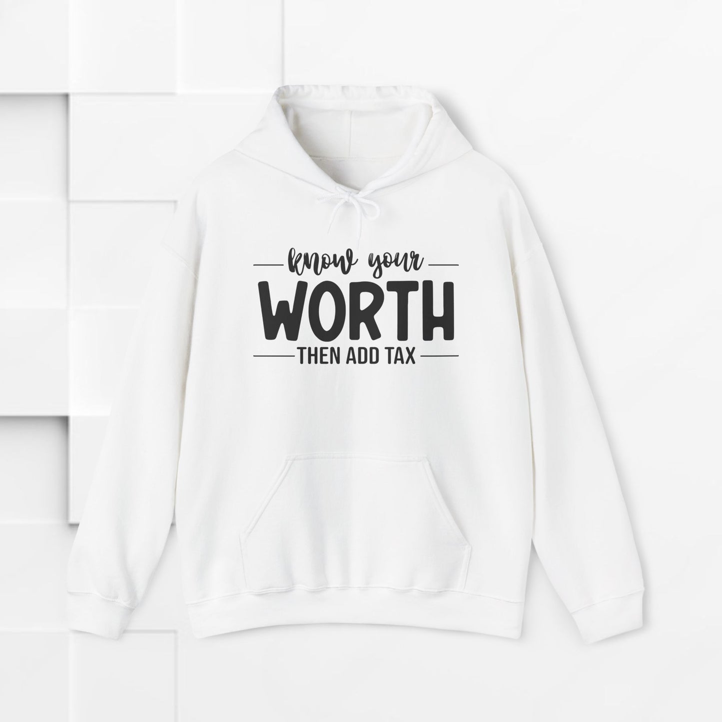 Know Your Worth Inspirational Hoodie