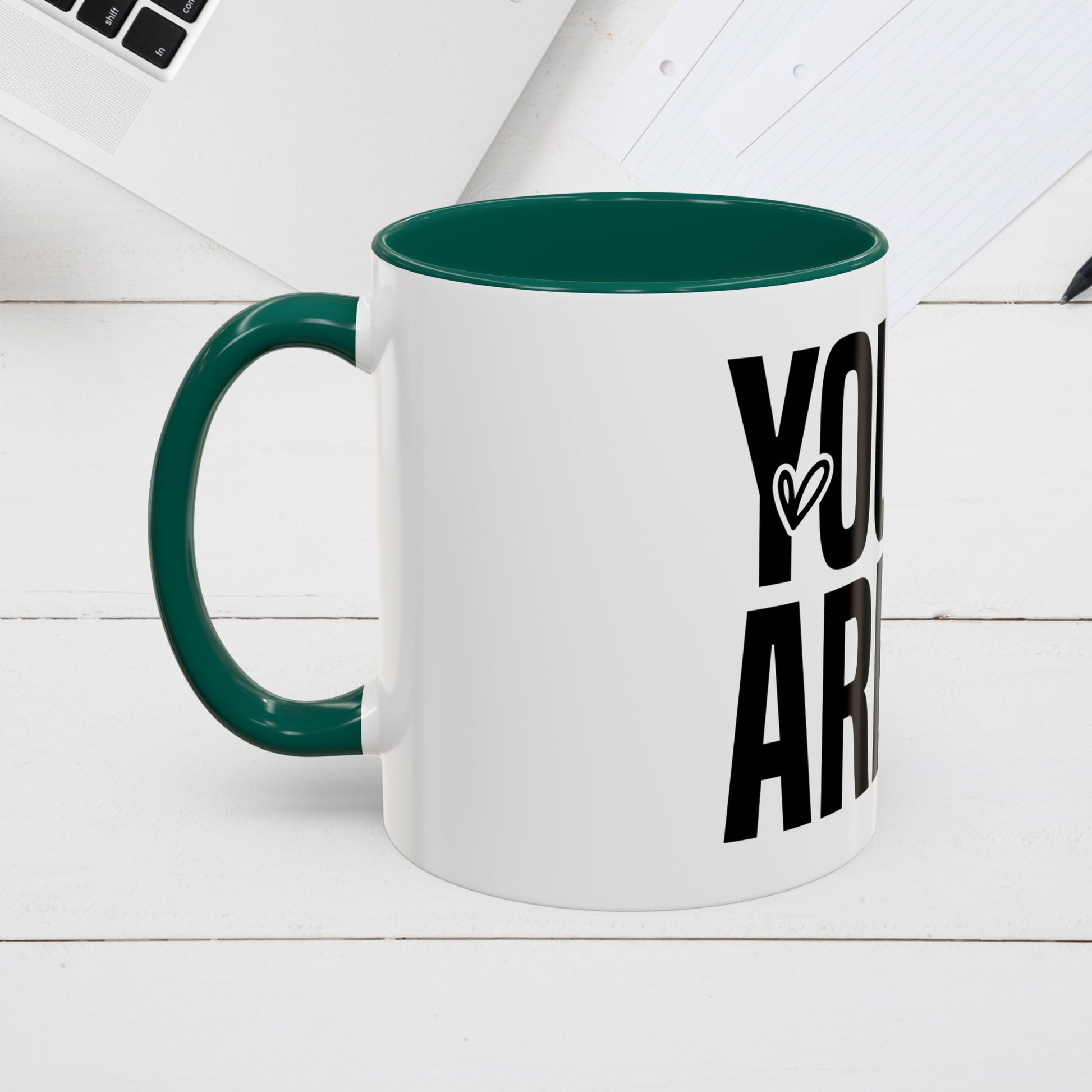 Inspirational Colorful Mug - Empowering Affirmations for Coffee Lovers - GULLYDESIGN