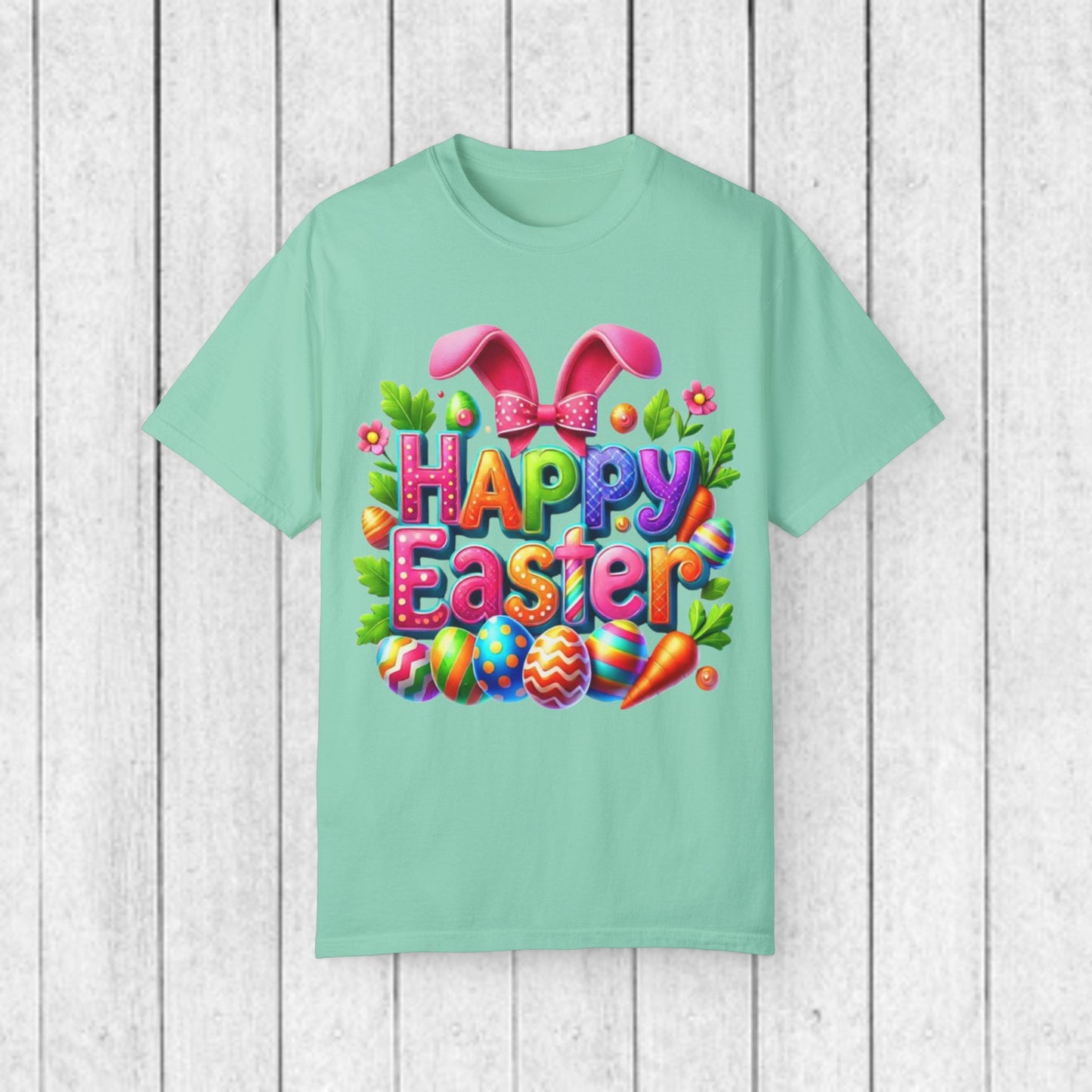 Happy Easter Unisex Garment-Dyed T-Shirt