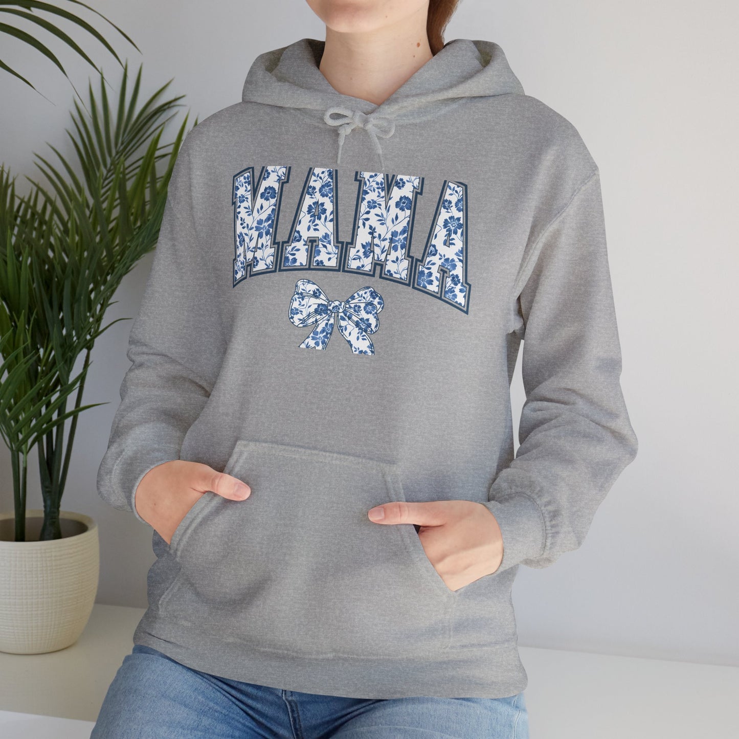 Floral Mama Hoodie - Comfortable Unisex Heavy Blend Sweatshirt for Moms