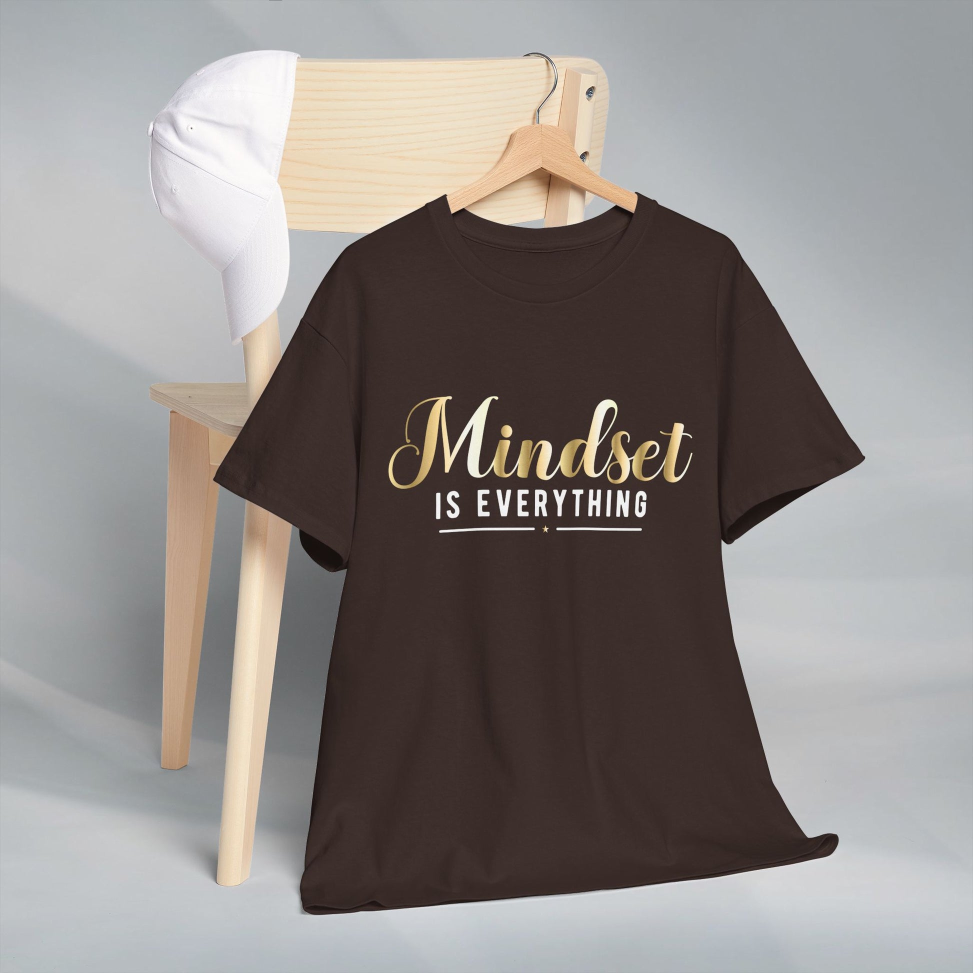 Mindset Unisex Heavy Cotton Tee - Inspirational T-Shirt for Positive Thinking - GULLYDESIGN