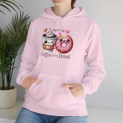 Cute Coffee & Donut Hoodie - You're the Coffee to My Donut Sweatshirt