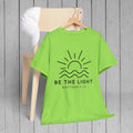 Inspirational Unisex Heavy Cotton Tee - 'Be The Light' Matthew 5:14 - GULLYDESIGN