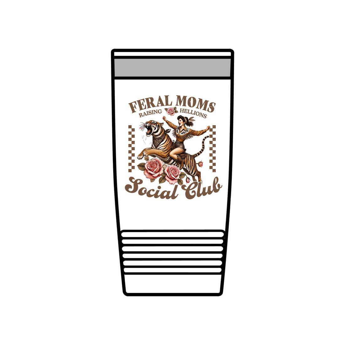 Feral Moms Insulated Tumbler – 20oz – Raise Hell & Stay Hydrated - GULLYDESIGN