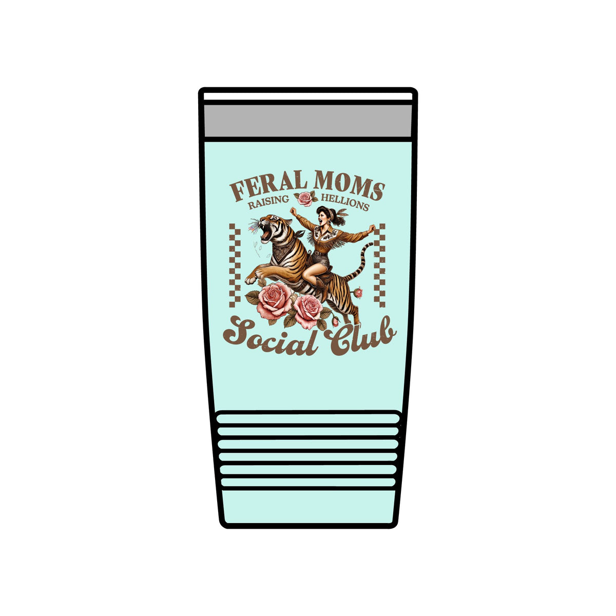 Feral Moms Insulated Tumbler – 20oz – Raise Hell & Stay Hydrated - GULLYDESIGN