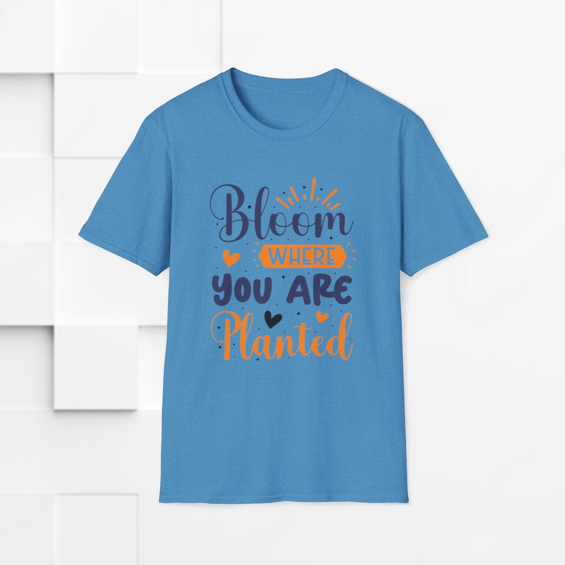 Inspirational Bloom T-Shirt - "Bloom Where You Are Planted" - GULLYDESIGN