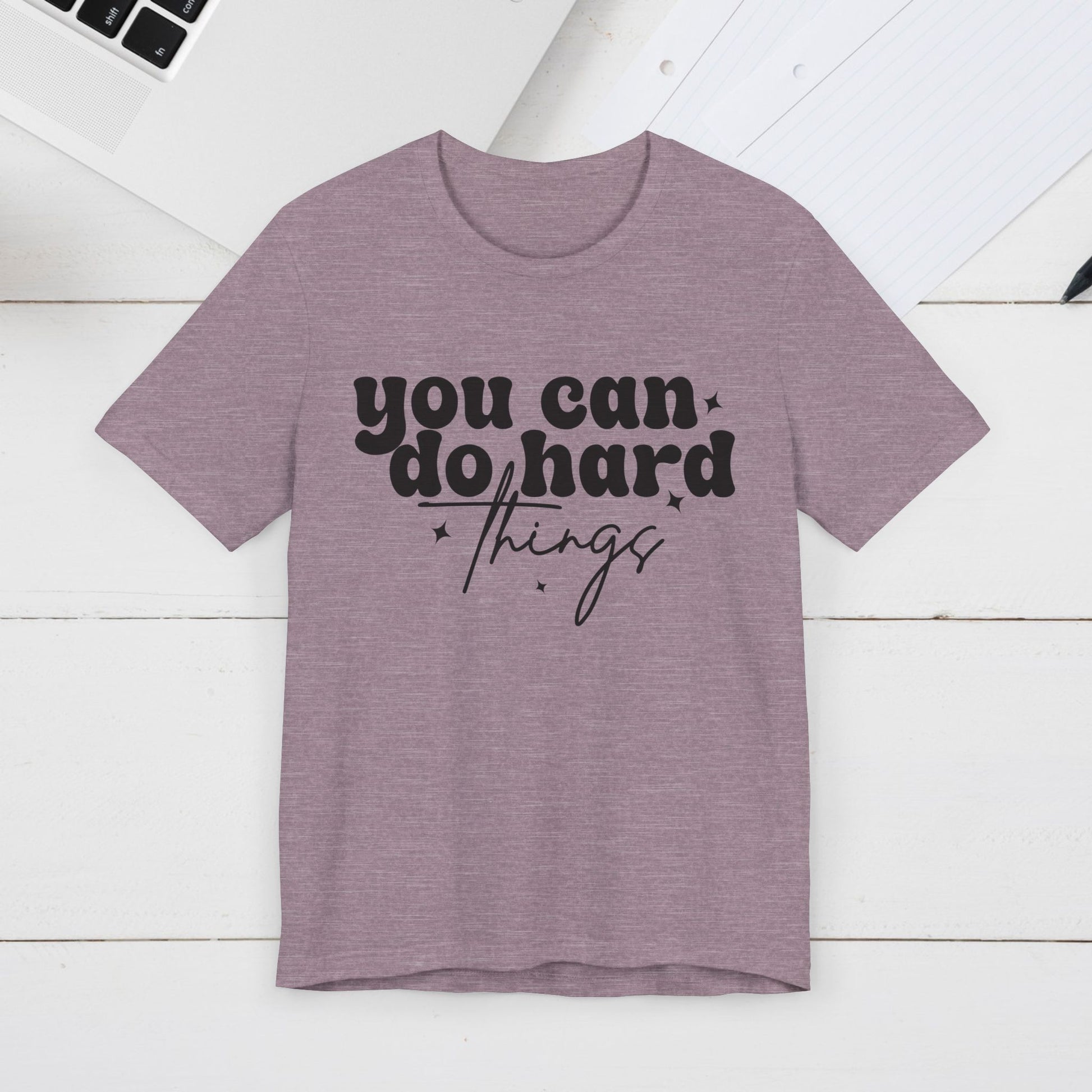 Motivational Quote Tee - "You Can Do Hard Things" - GULLYDESIGN