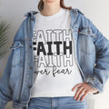 Faith Over Fear Unisex Heavy Cotton Tee - Inspirational T-Shirt - GULLYDESIGN