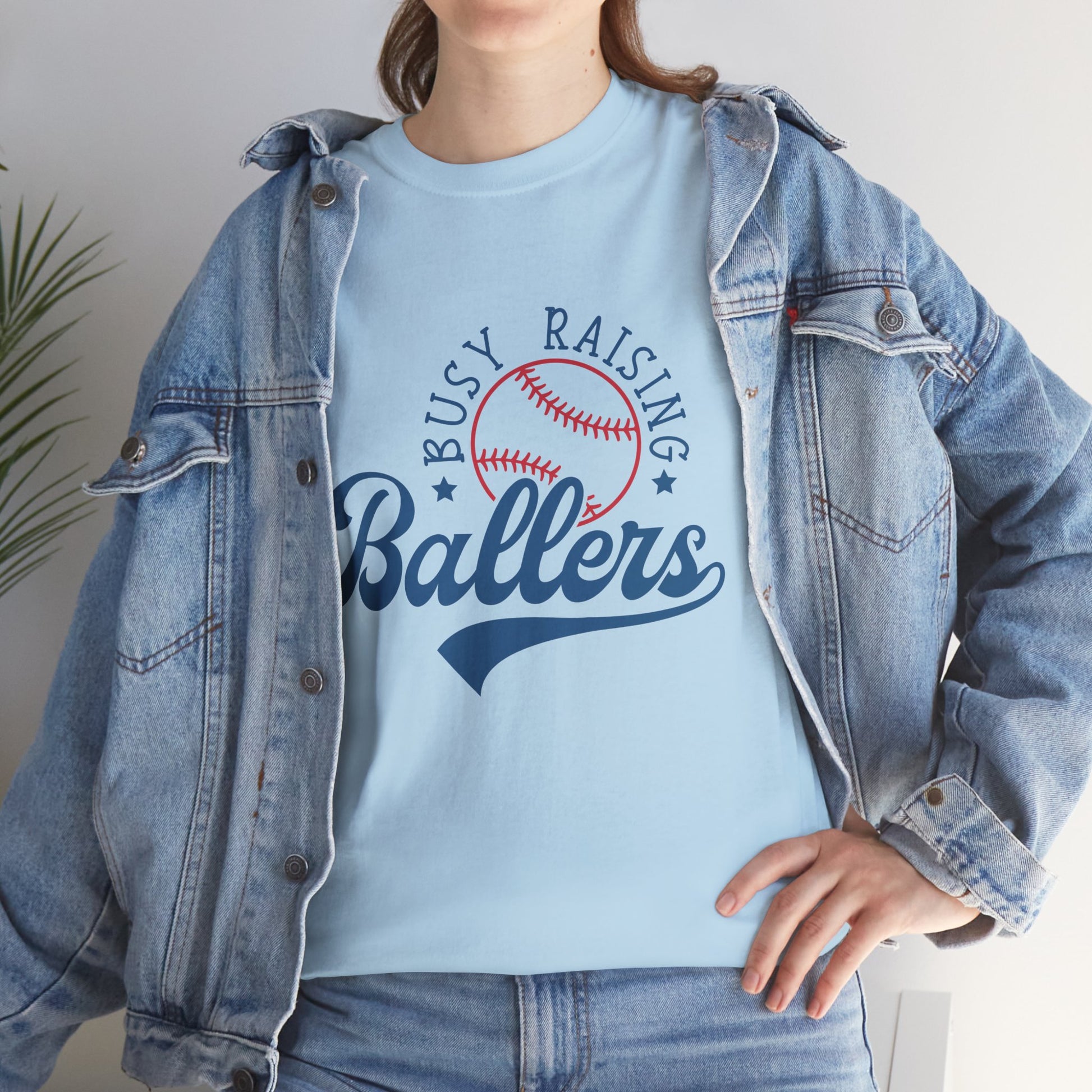 Busy Raising Ballers Unisex Heavy Cotton Tee - GULLYDESIGN