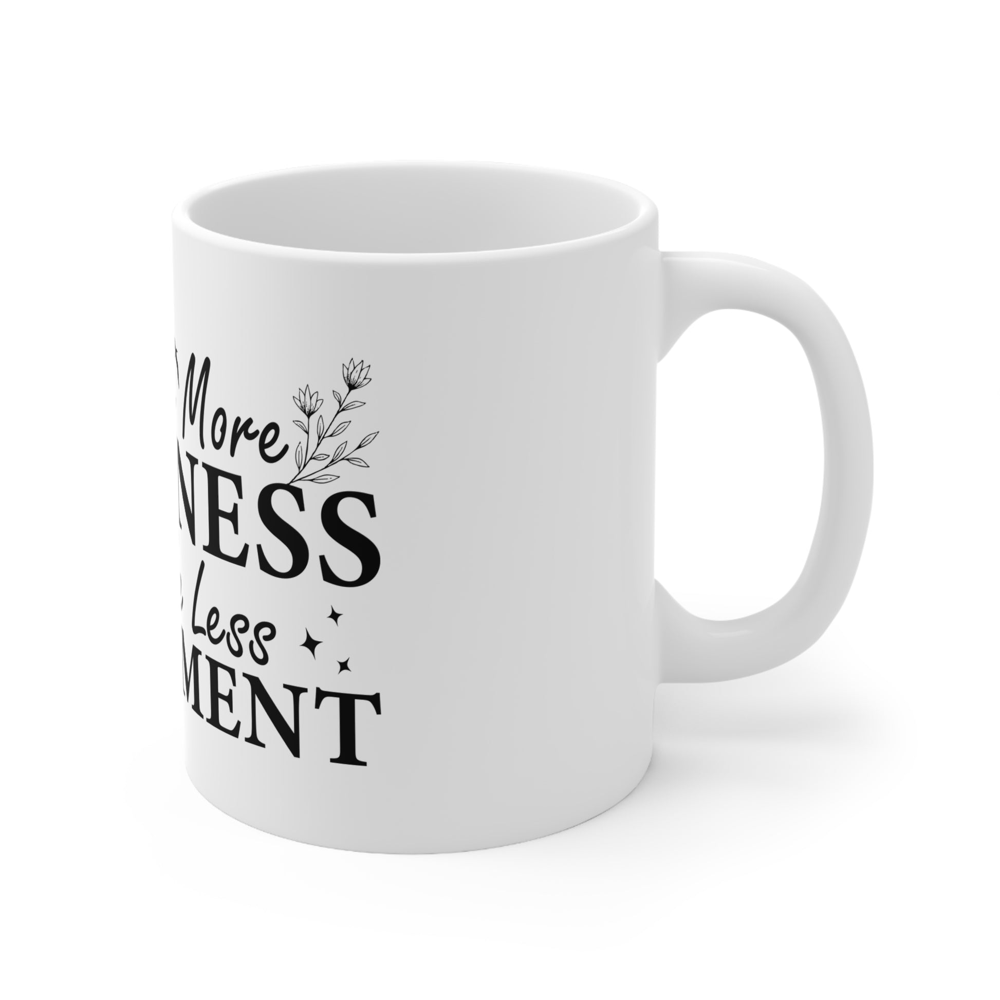Inspirational Ceramic Coffee Mug - "A Little More Kindness, A Little Less Judgement" - 11oz & 15oz - GULLYDESIGN