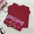Passion is the Key Unisex Heavy Cotton Tee - Motivational T-Shirt for Inspiration and Abundance - GULLYDESIGN
