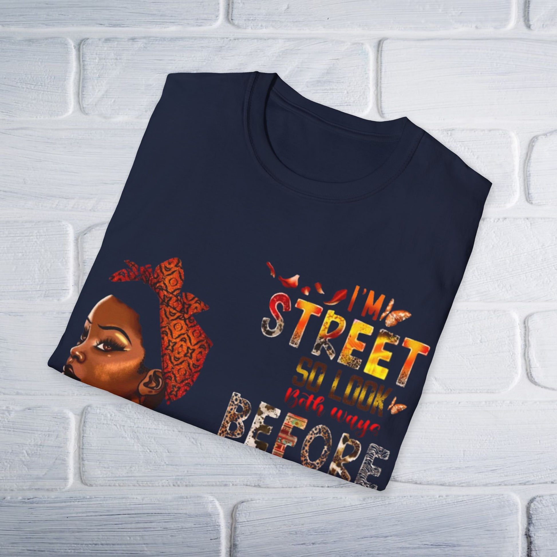 Street Attitude Unisex T-Shirt, Urban Graphic Tee, Cross Me Shirt, Cool Grunge Tee, Retro Style Top - GULLYDESIGN