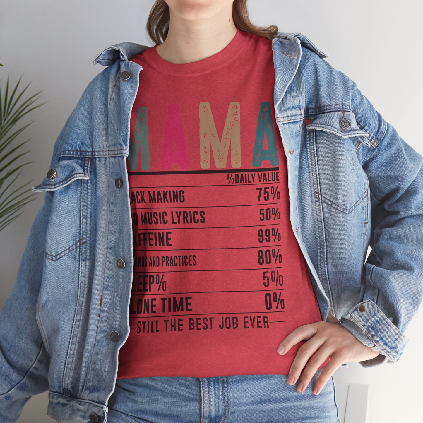 Mama Daily Values Unisex Heavy Cotton Tee - Perfect Gift for Moms