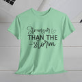 Stronger Than The Storm Unisex Heavy Cotton Tee - GULLYDESIGN