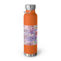 Inspirational Copper Insulated Water Bottle - 22oz - Motivational Quotes & Colorful Design - GULLYDESIGN
