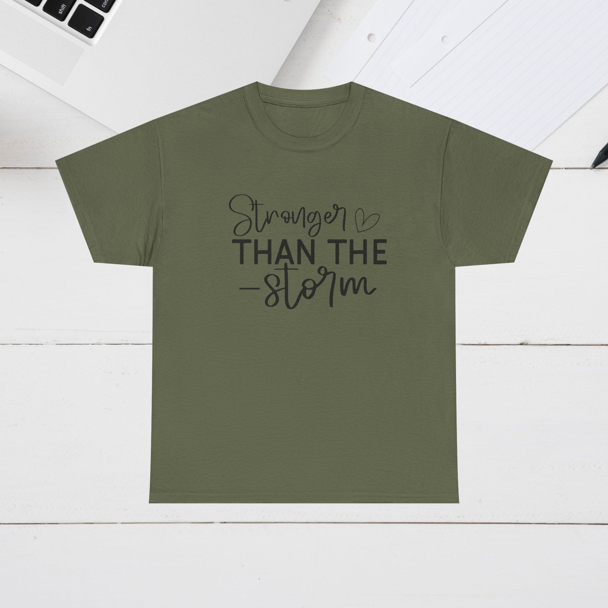 Stronger Than The Storm Unisex Heavy Cotton Tee - GULLYDESIGN