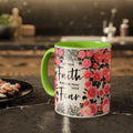 Colorful Floral Faith Mugs - Inspirational Coffee Cups for Home & Gifts - GULLYDESIGN