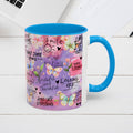 Inspirational Grateful and Thankful Butterfly Mug - Colorful 11oz & 15oz Coffee Cup with Motivational Quotes - GULLYDESIGN